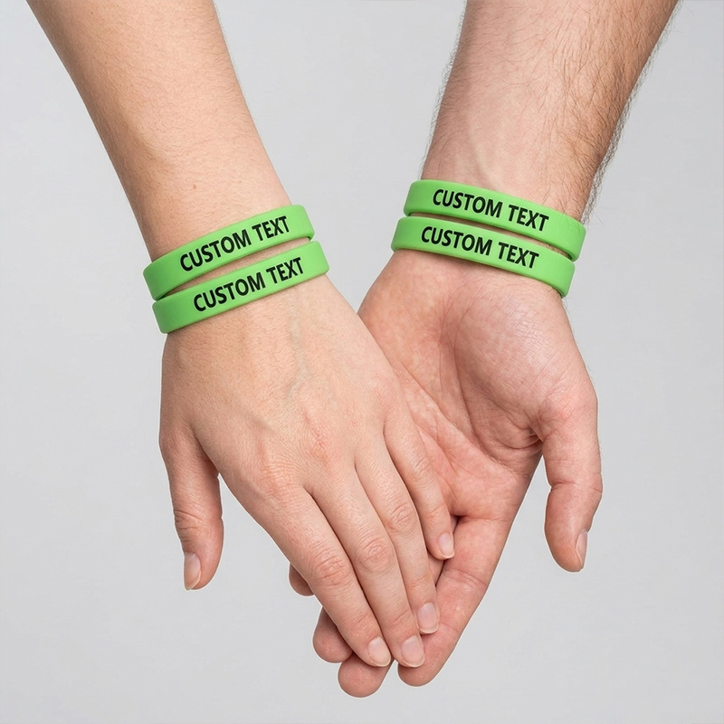 30pcs Custom Silicone Wristbands Set, Personalised Gift